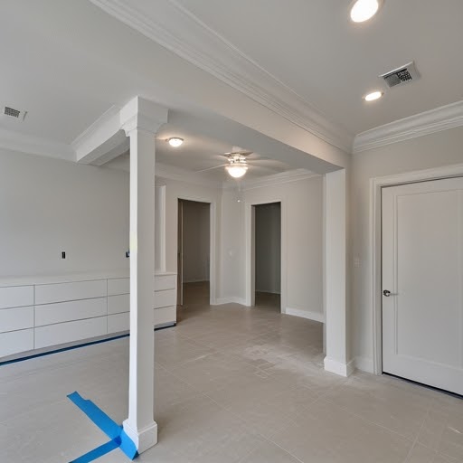 Open white kitchen residential remodel